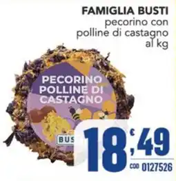Gruppo di Palo FAMIGLIA BUSTI pecorino con polline di castagno offerta