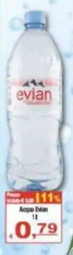 CTS Supermercati Acqua Evian offerta