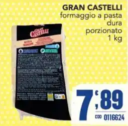 Gruppo di Palo GRAN CASTELLI formaggio a pasta dura porzionato offerta