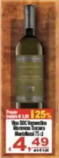 CTS Supermercati Vino DOC Vernaccia Maremma Toscana offerta