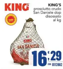 Gruppo di Palo KING'S prosciutto crudo San Daniele dop disossato offerta