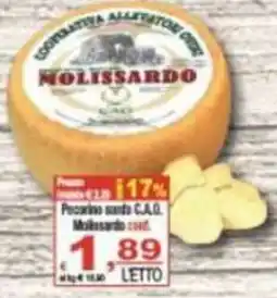 CTS Supermercati Pecorino sardo C.A.D. Molissardo offerta