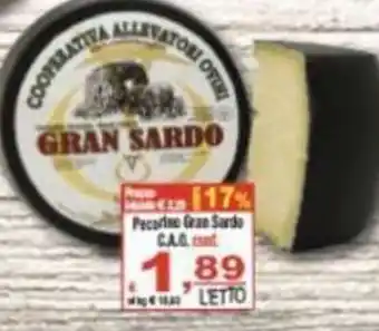 CTS Supermercati Pecorino Gran Sardo offerta