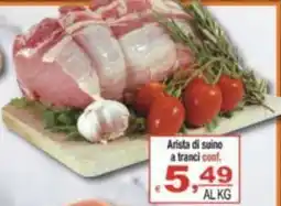 CTS Supermercati Arista di suino a tranci offerta