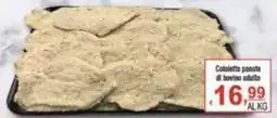 CTS Supermercati Cotoletta panate di bovino adulto offerta