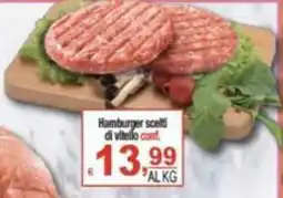 CTS Supermercati Hamburger scelti di vitello cont. offerta