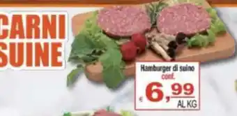 CTS Supermercati Hamburger di suino offerta