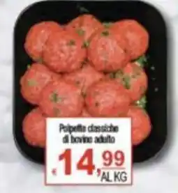 CTS Supermercati Polpette classiche di bovino adulto offerta