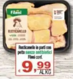 CTS Supermercati Rusticanello in parti con petto senza antibiotici offerta