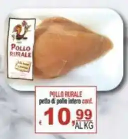 CTS Supermercati Pollo Rurale petto di pollo intero offerta