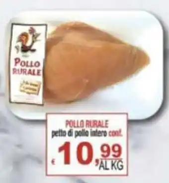 CTS Supermercati Pollo Rurale petto di pollo intero offerta