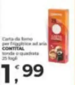 Alter Discount Carta da forno per friggitorie ad aria CONTITAL offerta