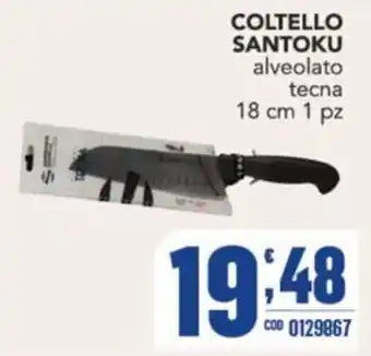 Gruppo di Palo Coltello Santoku alveolato tecna offerta
