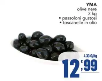Gruppo di Palo YMA olive nere offerta
