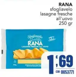 Gruppo di Palo Sfogliavelo lasagne fresche all'uovo RANA offerta