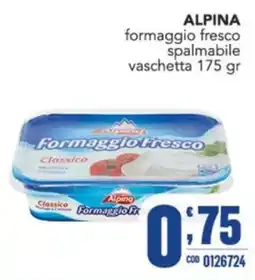 Gruppo di Palo ALPINA formaggio fresco spalmabile offerta