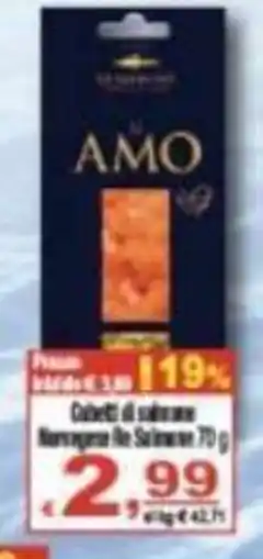 CTS Supermercati AMO Cubetti di salmone Norvegese offerta