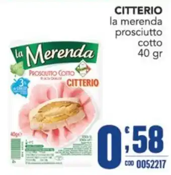 Gruppo di Palo la Merenda Prosciutto Cotto CITTERIO offerta