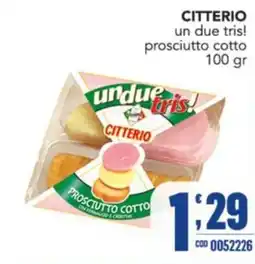Gruppo di Palo undue tris! prosciutto cotto offerta