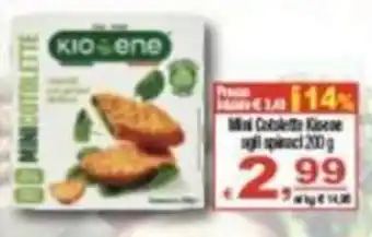 CTS Supermercati Mini Cotolette Kioene agli spinaci offerta