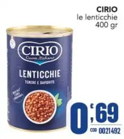 Gruppo di Palo CIRIO LENTICCHIE offerta