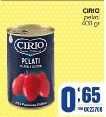 Gruppo di Palo CIRIO PELATI offerta