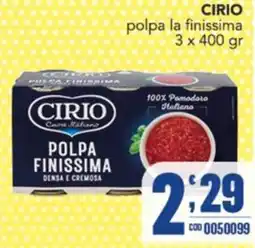 Gruppo di Palo Cirio polpa la finissima offerta