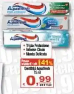 CTS Supermercati Dentifricio Aquafresh offerta