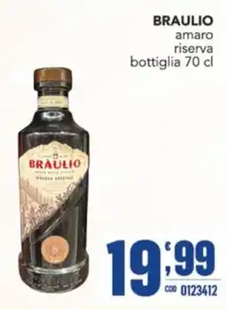 Gruppo di Palo BRAULIO amaro riserva offerta