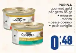 Gruppo di Palo PURINA gourmet gold per gatto offerta