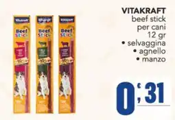 Gruppo di Palo VITAKRAFT beef stick per cani offerta