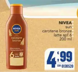 Gruppo di Palo NIVEA sun carotene bronze offerta