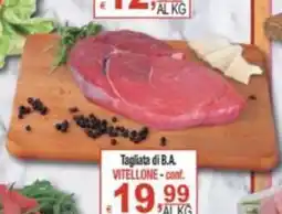 CTS Supermercati Tagliata di b.a. vitellone offerta
