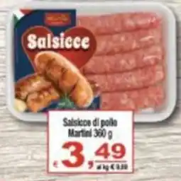 CTS Supermercati Salsicce di pollo Martini offerta