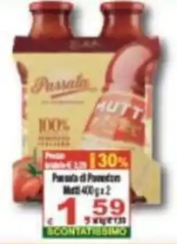 CTS Supermercati Passata di Pomodoro Mutti offerta