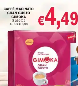 D'Italy Caffè macinato Gran Gusto Gimoka offerta
