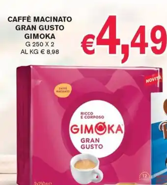 Caffè macinato Gran Gusto Gimoka