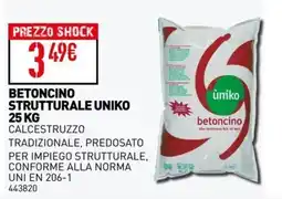 Ottimax BETONCINO STRUTTURALE UNIKO offerta