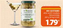 Supermercati Dok BIO GUSTIAMO olive verdi nocellara denocciolate offerta
