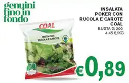 èccoMI INSALATA POKER CON RUCOLA E CAROTE COAL offerta