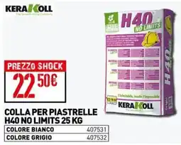 Ottimax Colla per piastrelle H40 No Limits offerta