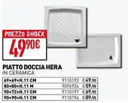 Ottimax PIATTO DOCCIA HERA IN CERAMICA offerta
