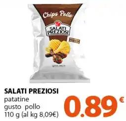 Supermercati Dok SALATI PREZIOSI patatine gusto pollo offerta