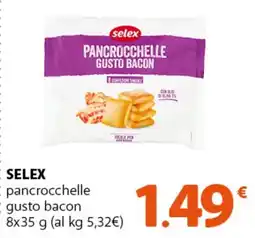 Supermercati Dok SELEX pancrocchelle gusto bacon offerta