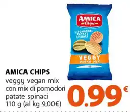 Supermercati Dok AMICA CHIPS veggy vegan mix offerta