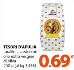 Supermercati Dok TESORI D'APULIA tarallini classici con olio extra vergine di oliva offerta