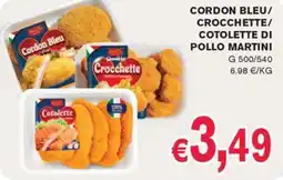 èccoMI Cordon Bleu/Crocchette/Cotolette di pollo Martini offerta