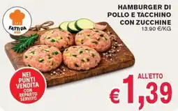 èccoMI Hamburger di pollo e tacchino con zucchine offerta