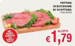 èccoMI Fettine sceltissime di scottona offerta