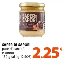 Supermercati Dok SAPER DI SAPORI patè di carciofi e tonno offerta